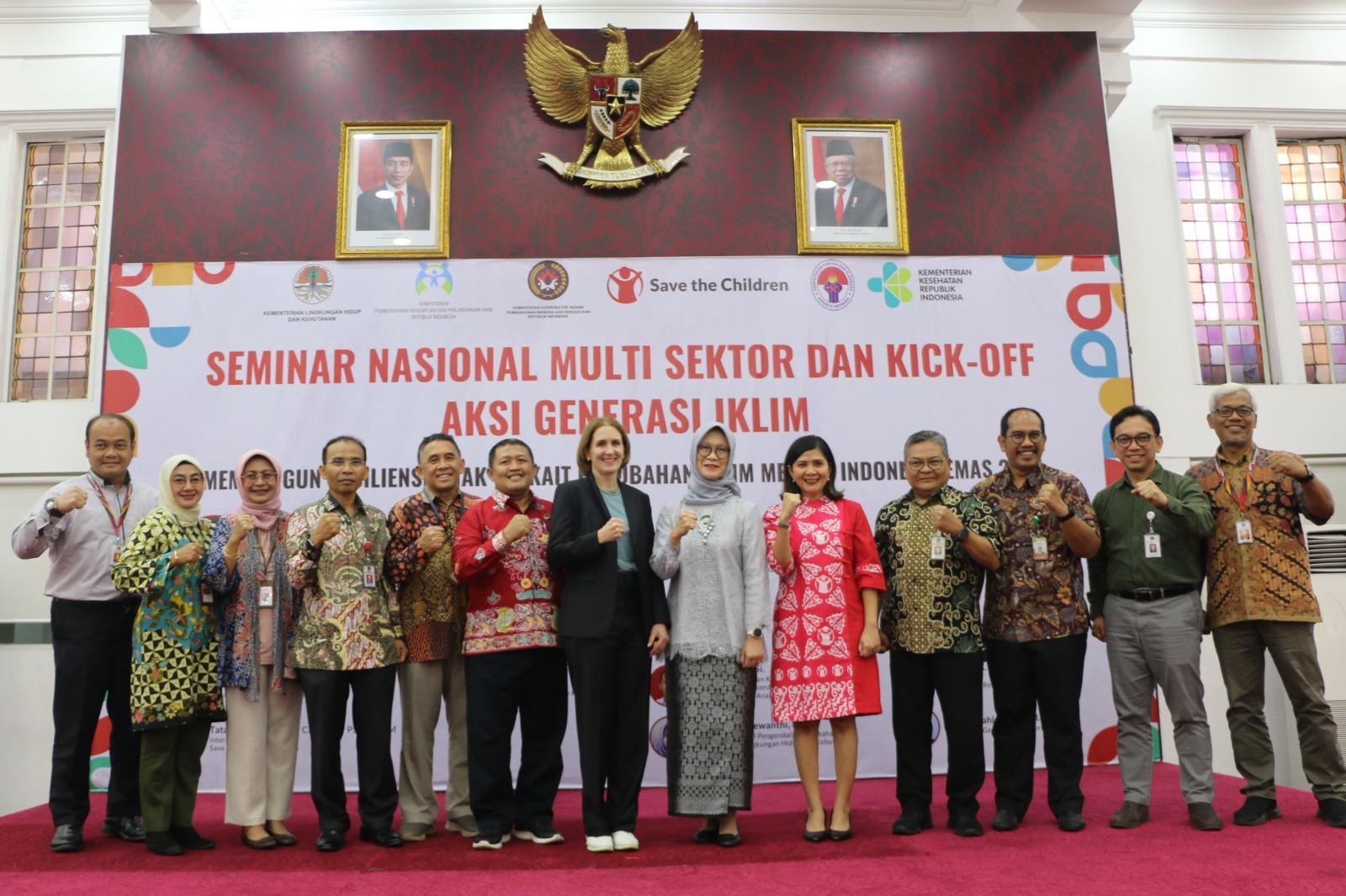 Kemenko PMK dan Save the Children Indonesia Kolaborasi Gagas Seminar Nasional Perubahan Iklim